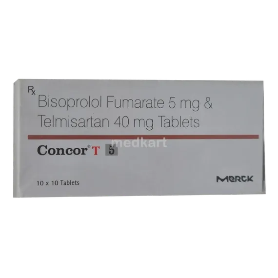 concor t 5/40mg tablet 10's